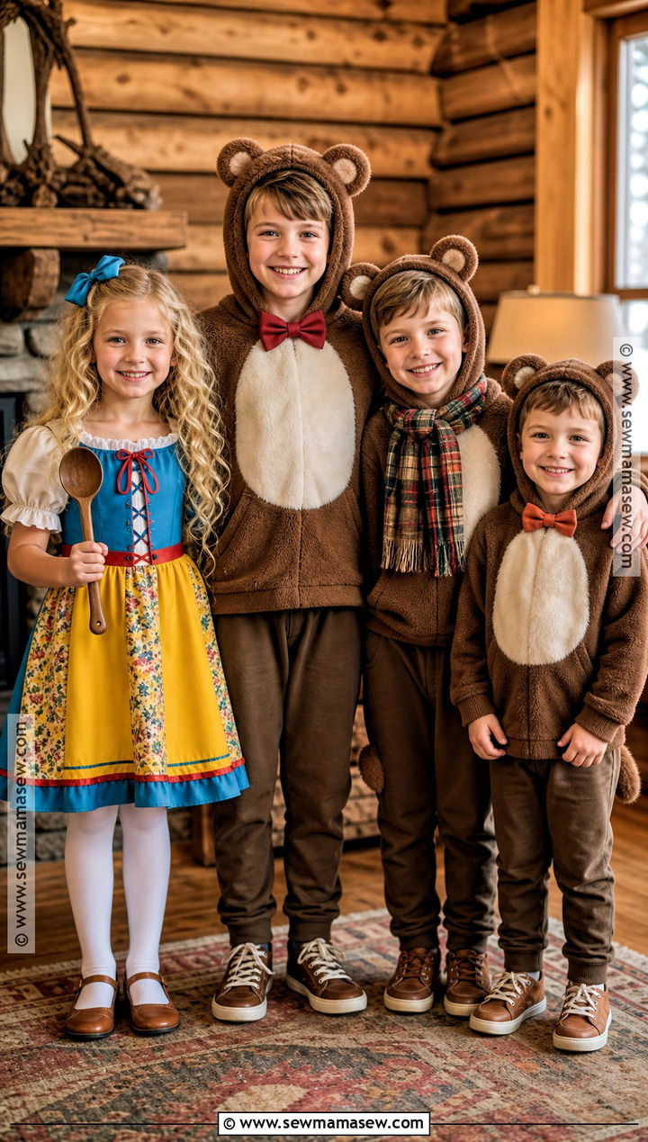 Goldilocks And Three Bears Sibling Costume - 40 sibling halloween costumes