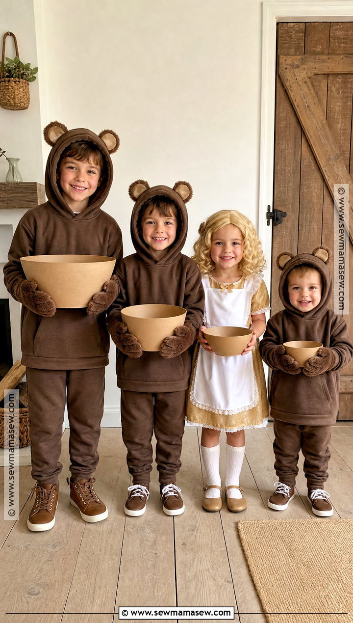 Goldilocks And Three Bears Sibling Costume - 35 sibling costume ideas