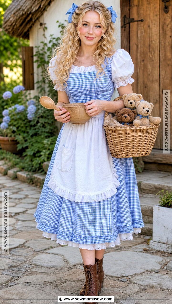 Goldilocks Costume - 35 blonde hair halloween costumes ideas