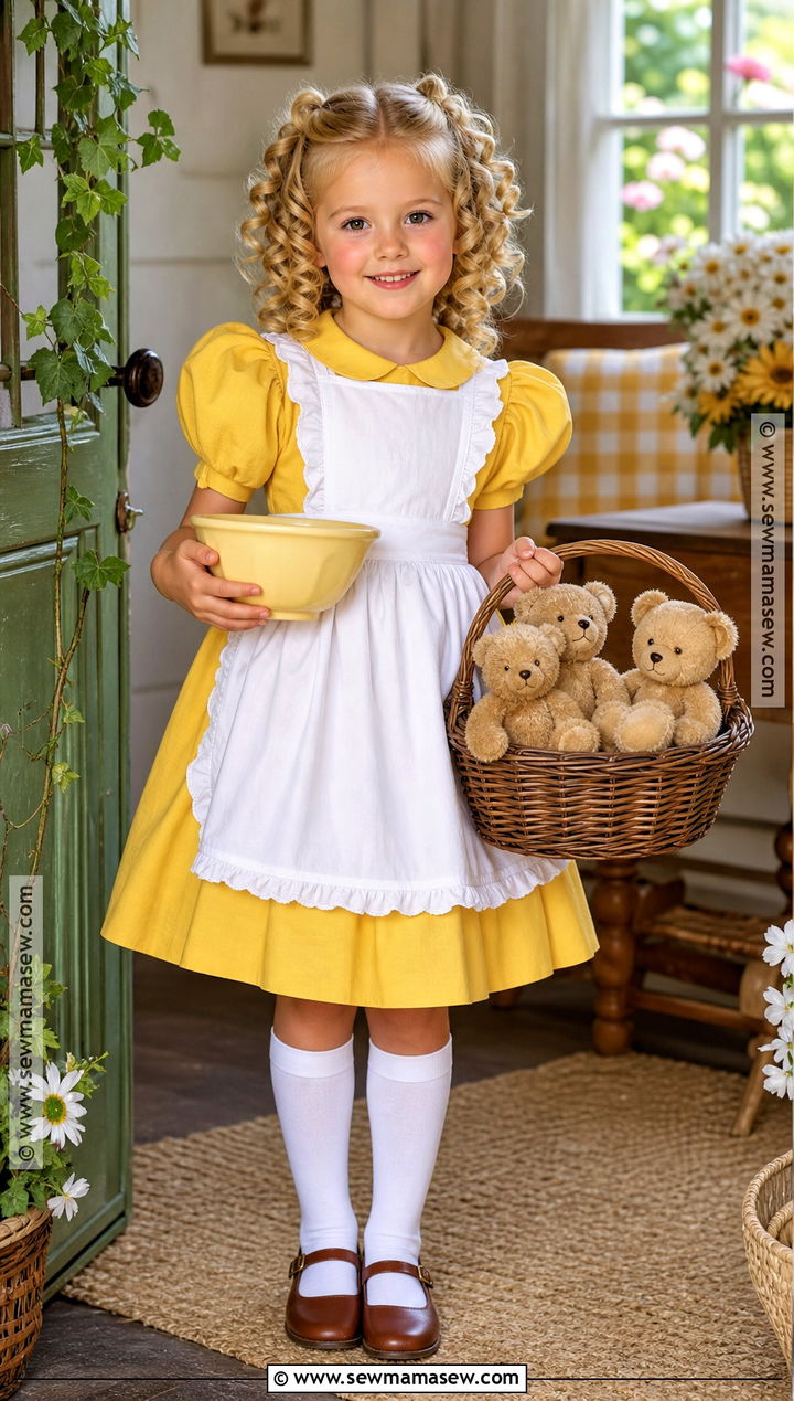 Goldilocks Costume With Yellow Dress - 45 world book day costumes
