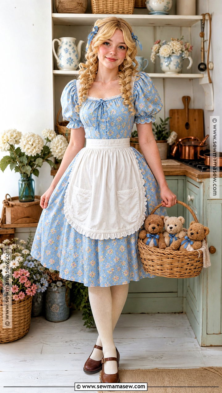 Goldilocks Cottage Dress Costume - 40 blonde costume ideas
