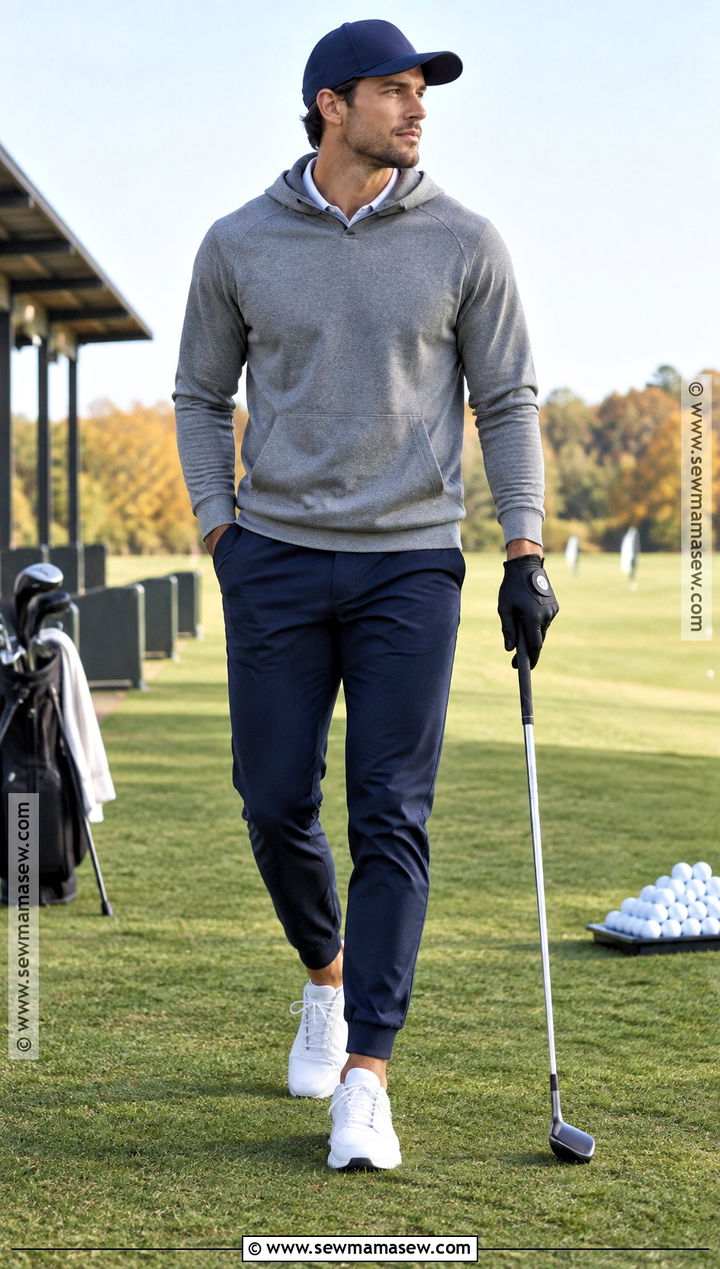 Golf Hoodie And Joggers Outfit - 20 fall golf outfits for men