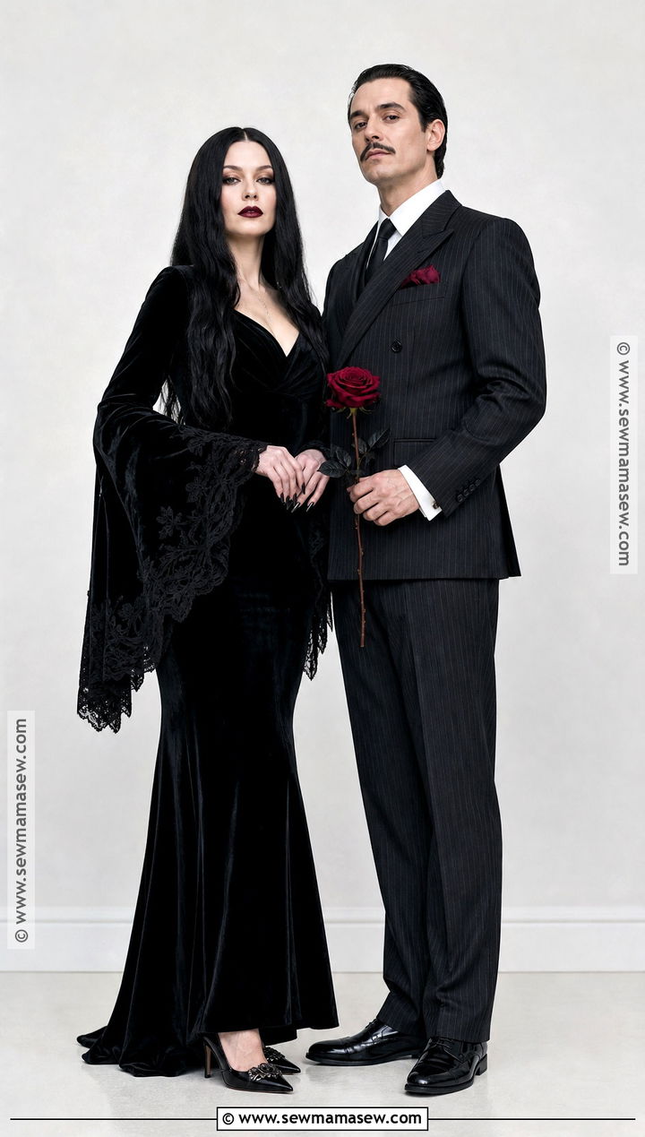 Gomez And Morticia Addams Couple Costume - 35 matching couple costumes