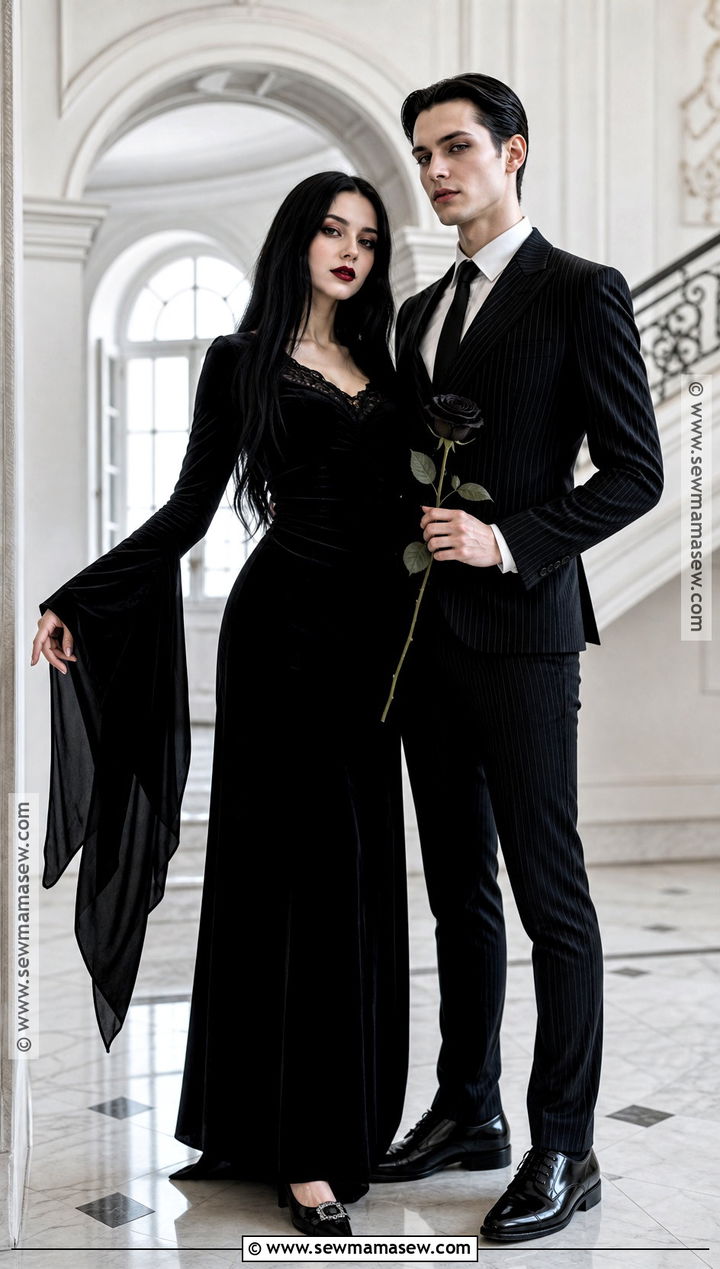 Gomez And Morticia Costume - 45 cute couple halloween costumes
