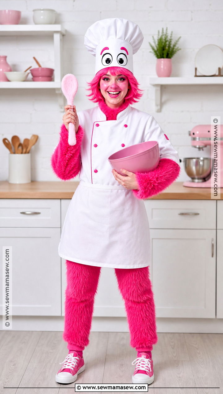 Gonger Costume With Chef Outfit - 30 Sesame Street Halloween Costumes