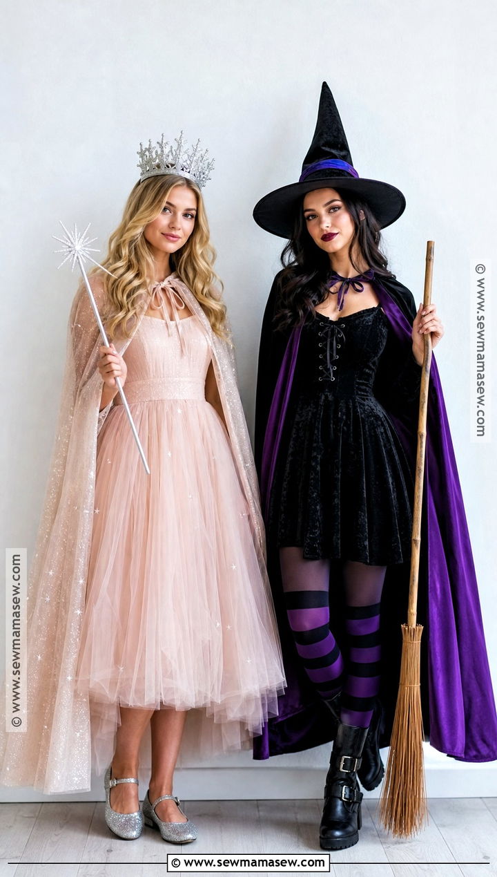Good Witch And Classic Witch Costume - 40 blonde and brunette halloween costumes