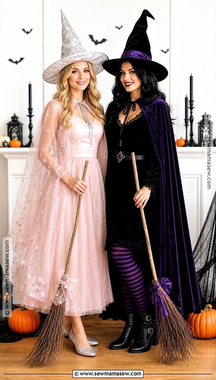 Good Witch And Dark Witch Duo Costume - 45 halloween costumes women duo