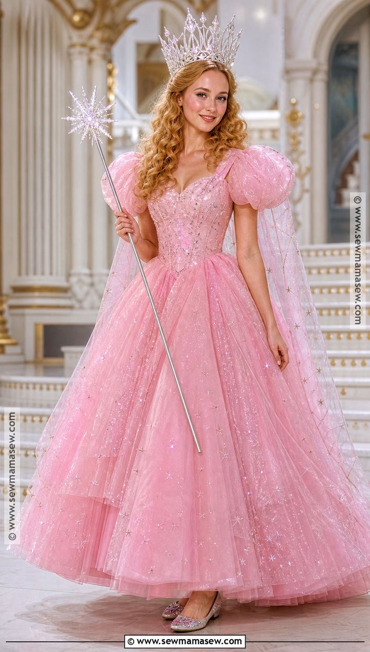 Good Witch Costume With Pink Ball Gown - 35 pretty halloween costumes