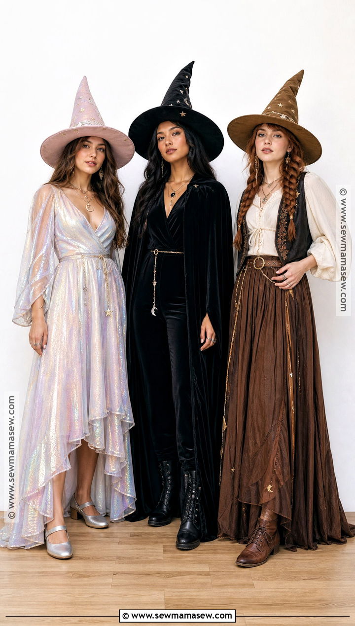Good Witch Glam Witch And Cottage Witch Trio Costume - 35 Trio Costumes Halloween