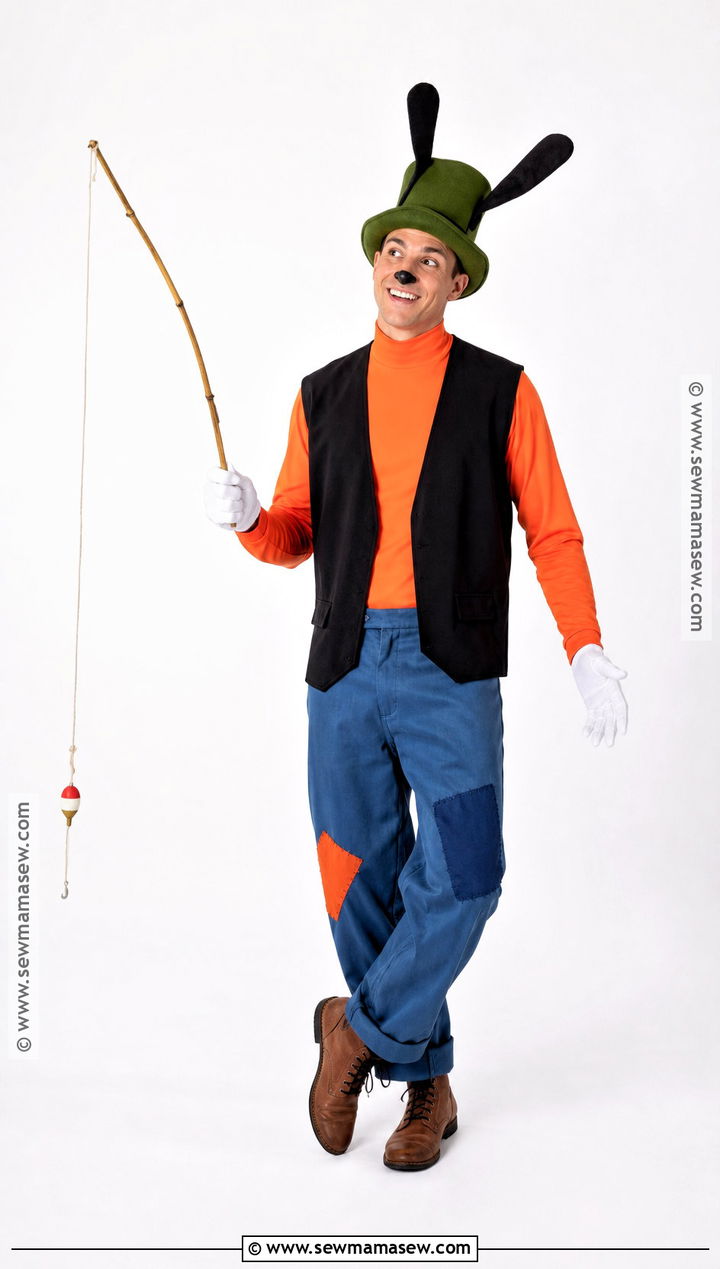 Goofy Costume With Orange Turtleneck - 35 disney costume ideas