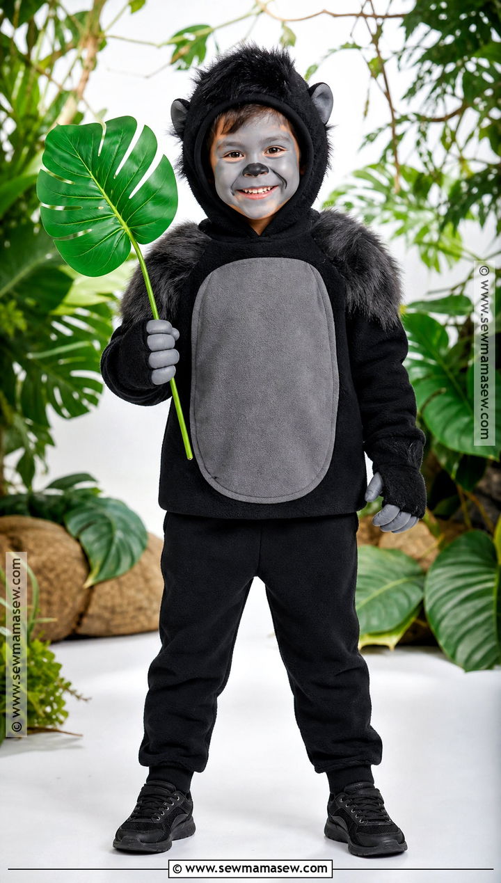 Gorilla Costume - 30 monkey costume ideas for kids