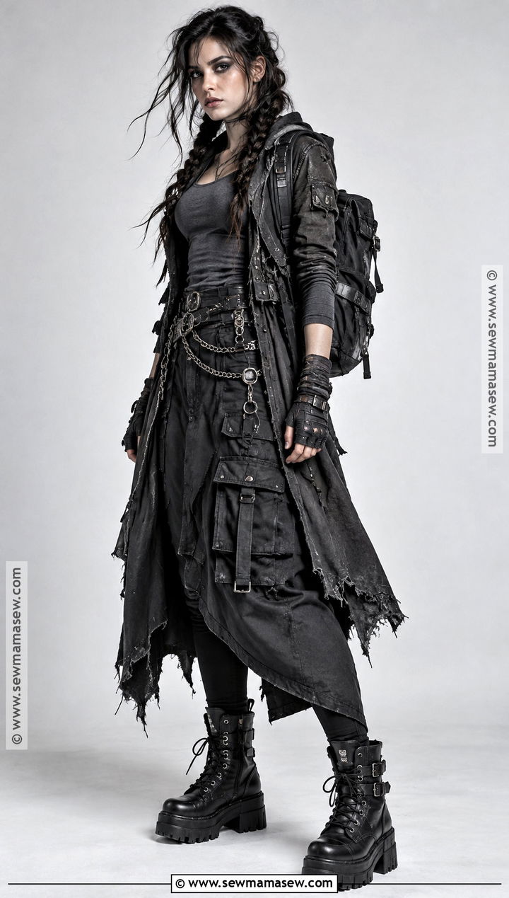 Goth Apocalypse Outfit - 30 Zombie Apocalypse Aesthetic Outfits