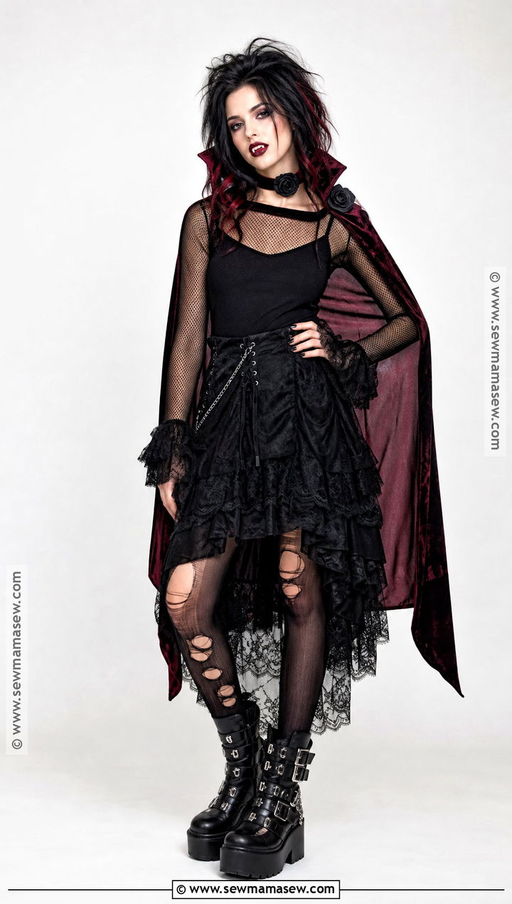 Goth Punk Vampire Costume - 30 punk halloween costume ideas
