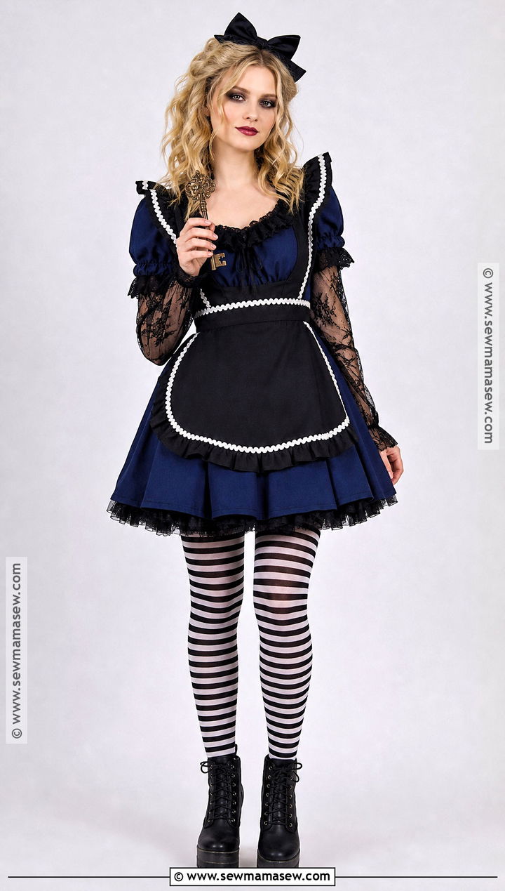 Gothic Alice Costume With Black Lace - 40 alice costume ideas