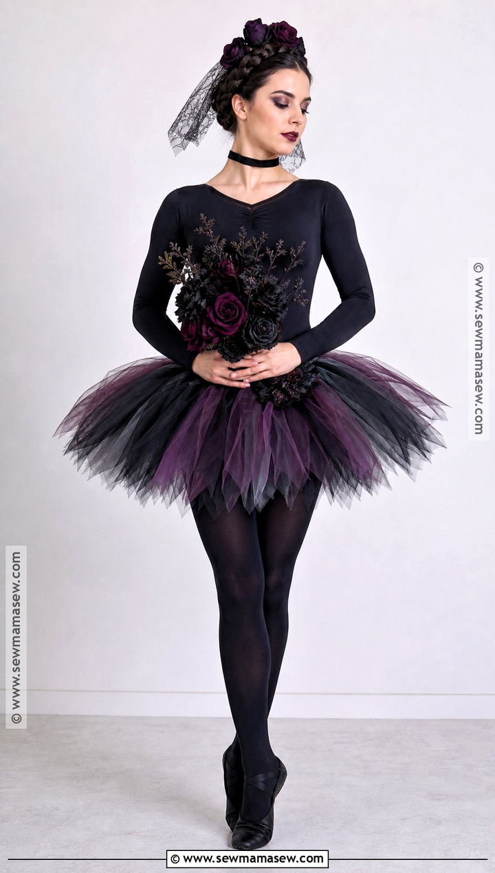 Gothic Ballerina Costume - 30 ballet halloween costumes