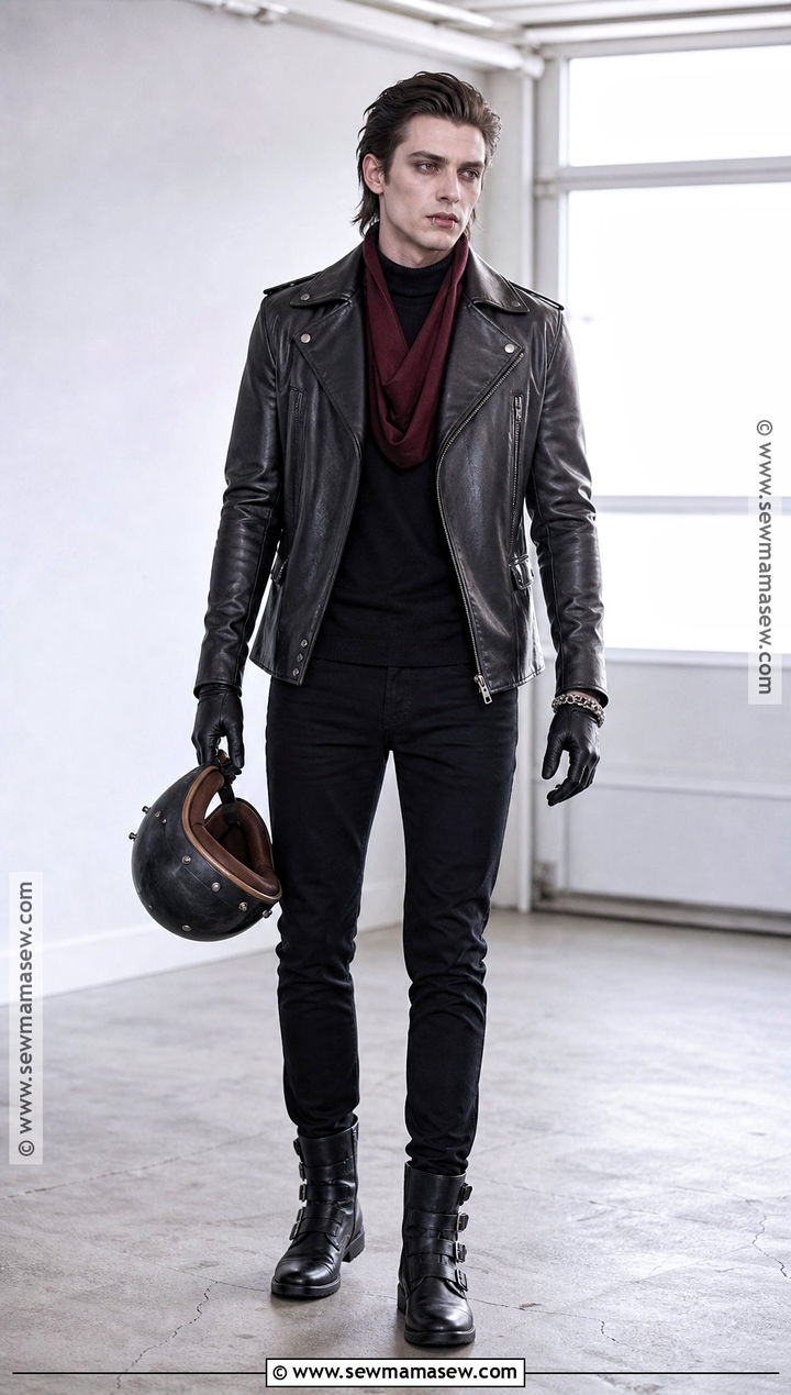 Gothic Biker Vampire Costume - 30 Vampire Halloween Costume Ideas for Men