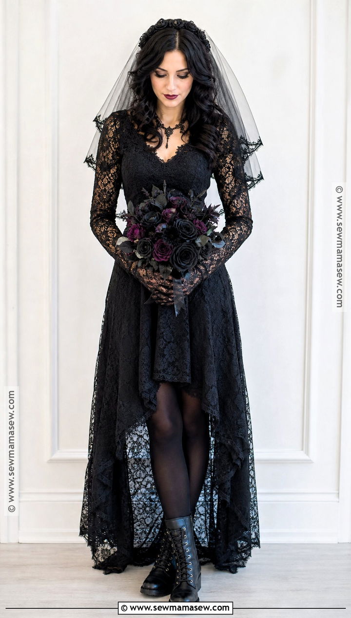 Gothic Bride Costume - 35 black costume ideas