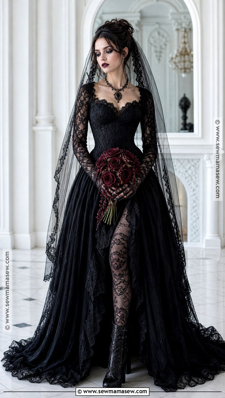 Gothic Bride Halloween Dress - 30 halloween dress ideas