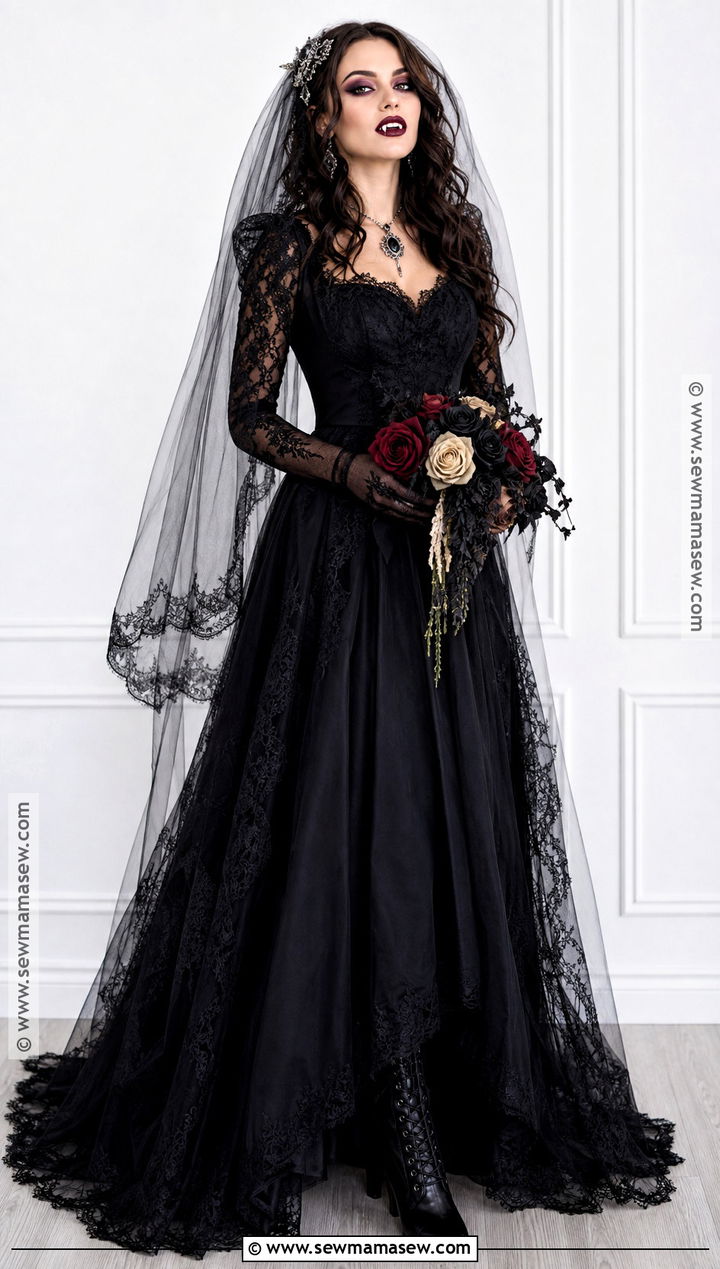 Gothic Bride Vampire Costume - 30 vampire costume inspo ideas for women