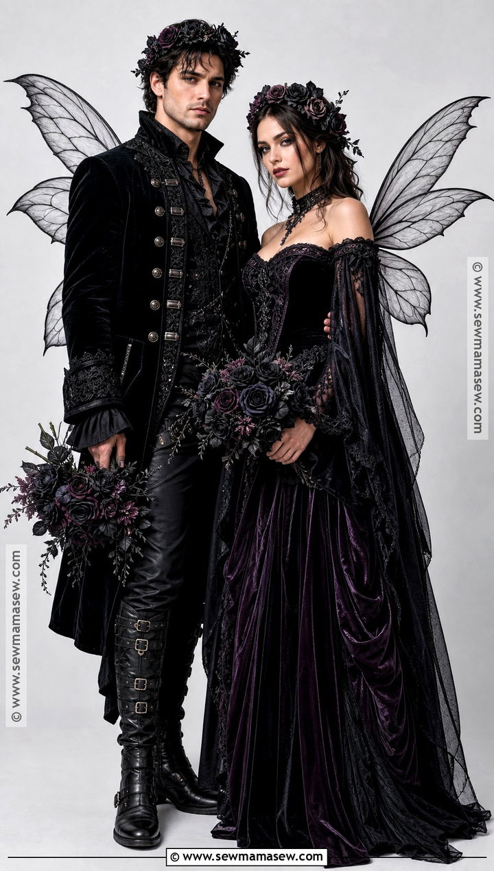 Gothic Fairy Couple Costume - 30 fairy couple costume ideas