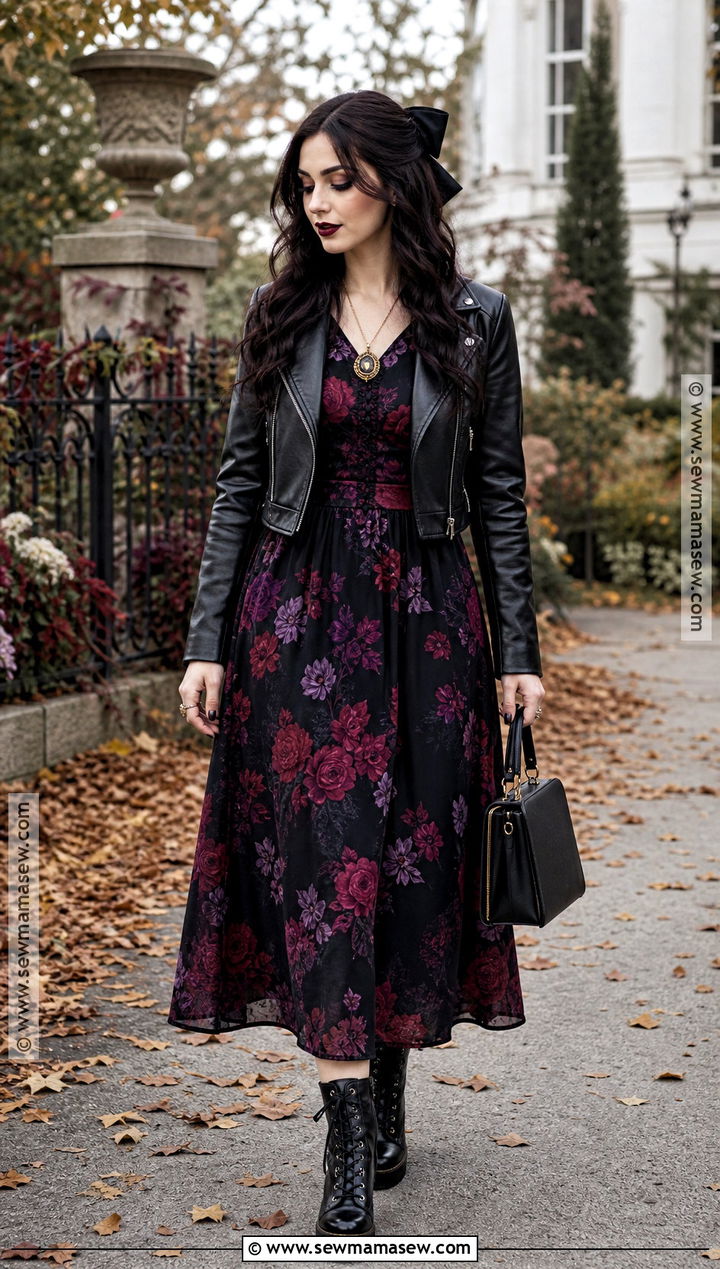 Gothic Floral Halloween Outfit - 30 Outfits For Halloween