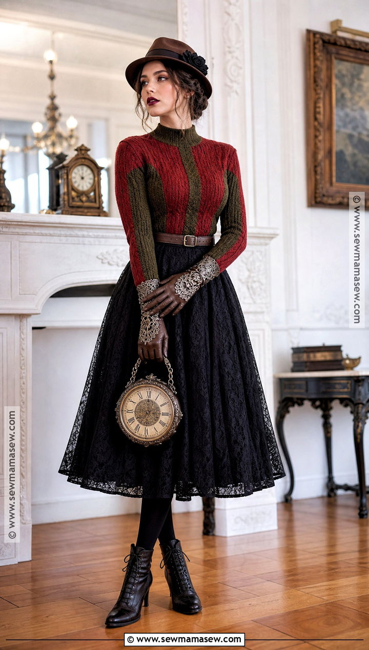 Gothic Freddy Krueger Costume With Lace Skirt - 40 freddy krueger costume ideas for women