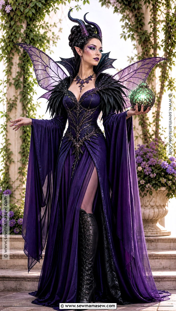 Gothic Horned Fairy Costume - 35 Gothic Halloween Costumes