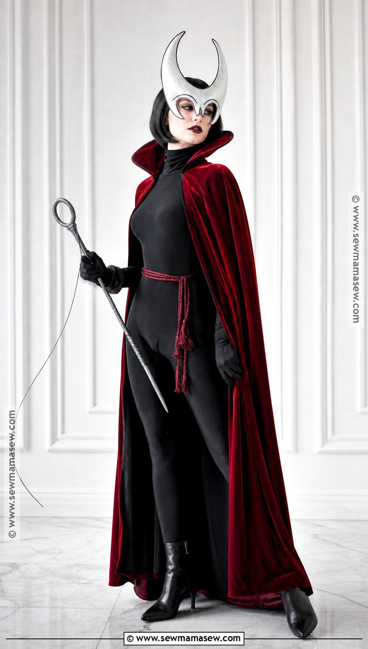 Gothic Hornet Cosplay With Velvet Cape - 40 hornet cosplay ideas