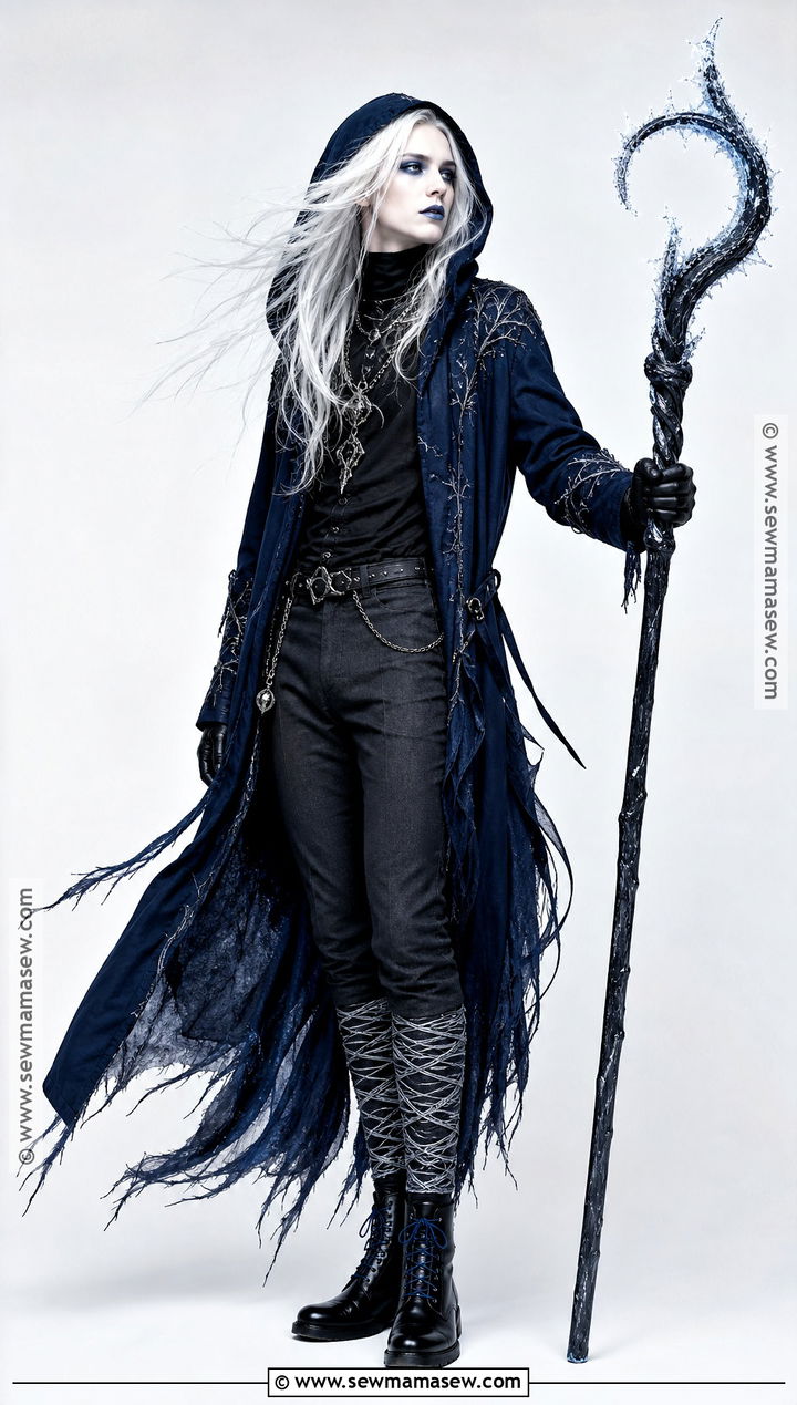 Gothic Jack Frost Cosplay With Black And Blue Layers - 30 Jack Frost Cosplay Ideas
