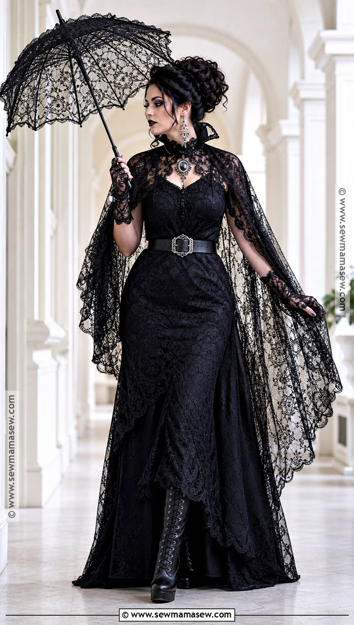 Gothic Lace Vampire Costume - 40 Vampire Halloween Costume Ideas for Women