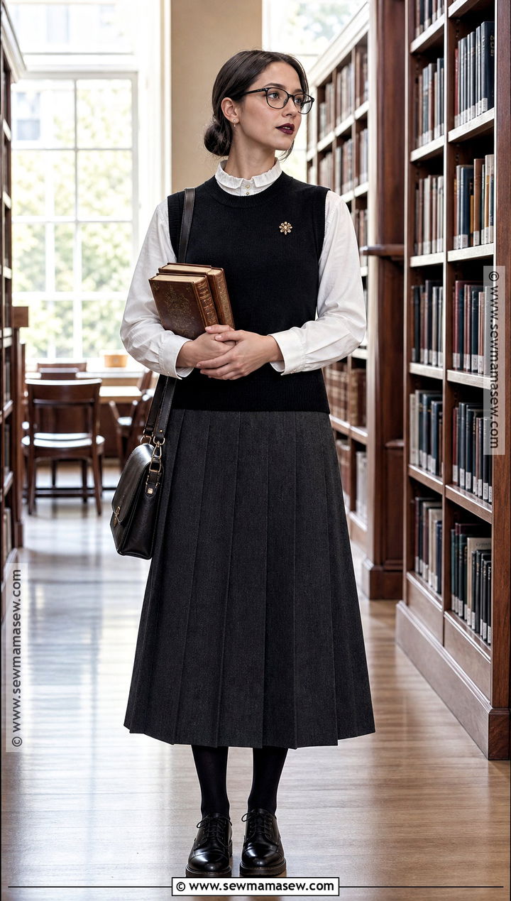 Gothic Librarian Halloween Outfit - 30 Fun Halloween Outfits