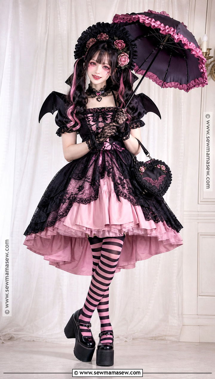 Gothic Lolita Draculaura Cosplay Dress - 30 Draculara Cosplay Outfit Ideas