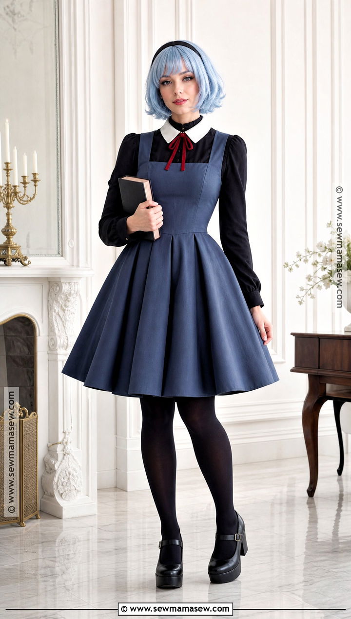 Gothic Lolita Rei Ayanami Cosplay - 35 rei ayanami cosplay ideas