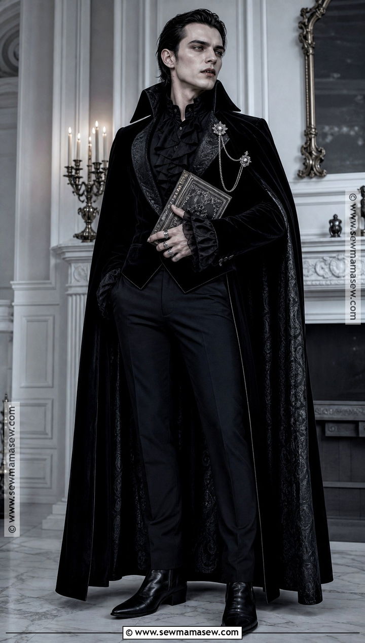 Gothic Lord Vampire Costume - 30 Vampire Halloween Costume Ideas for Men