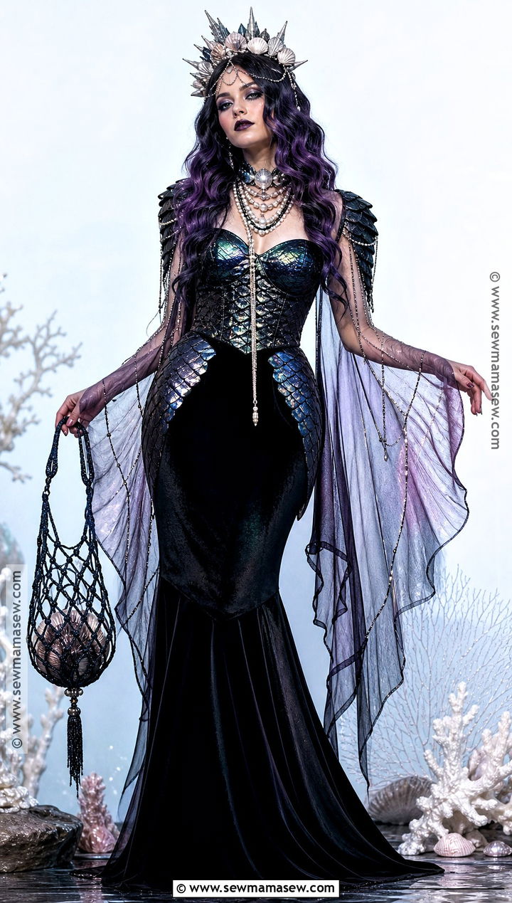 Gothic Mermaid Costume - 35 alt halloween costume ideas
