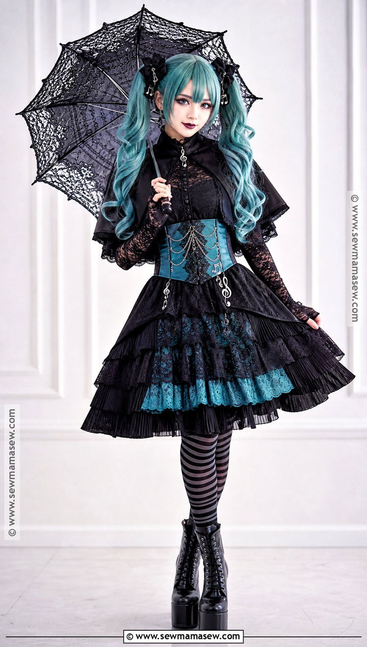 Gothic Miku Cosplay Costume - 45 miku cosplay ideas