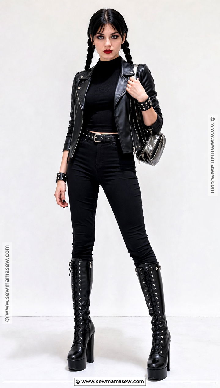 Gothic Pigtail Costume - 30 heidi klum halloween costumes