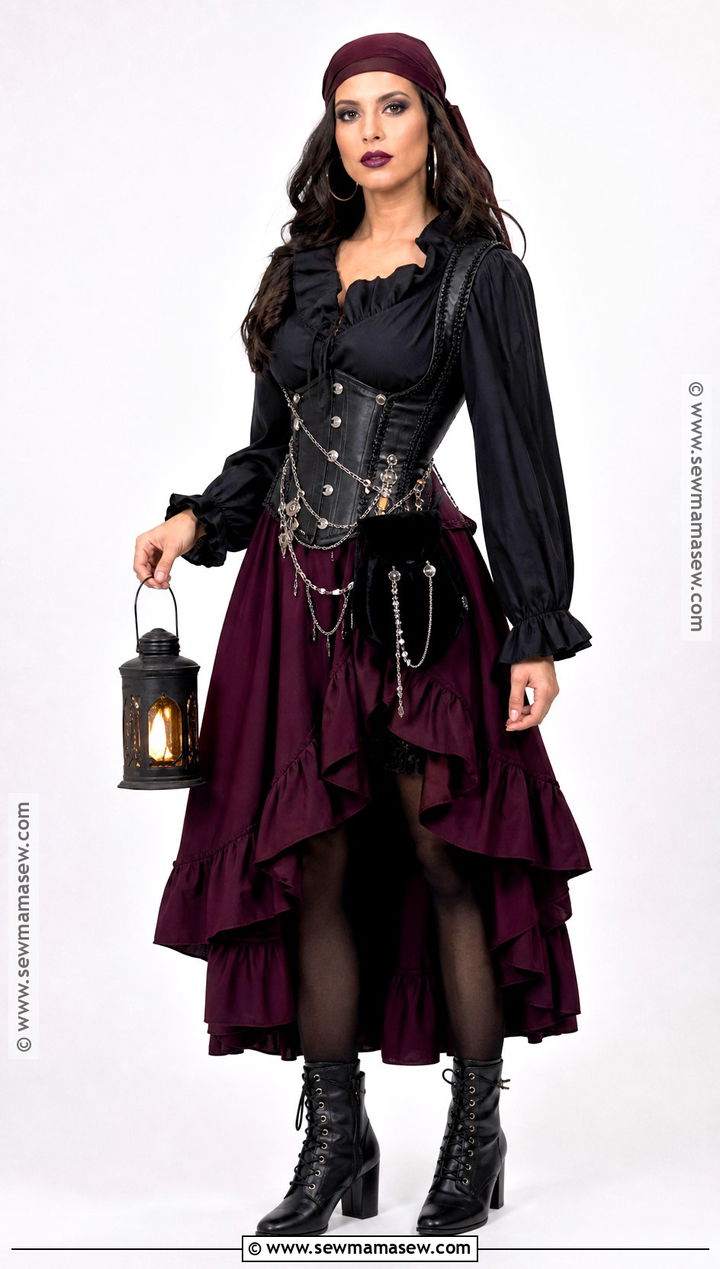Gothic Pirate Costume - 30 Simple Pirate Costume Ideas for Women