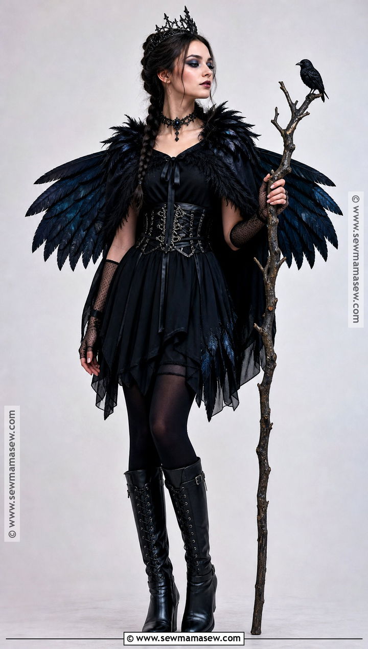 Gothic Raven Fairy Costume - 30 Gothic Fairy Costume Ideas