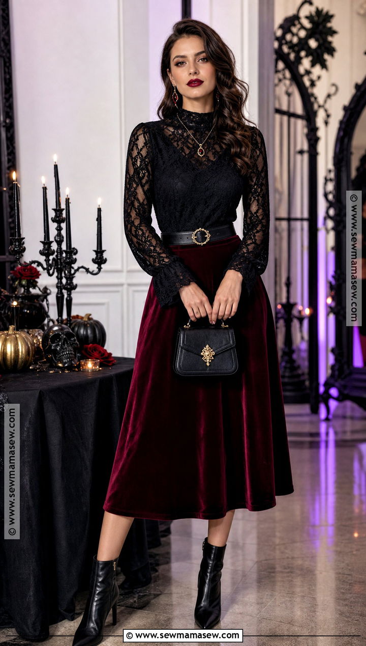 Gothic Romance Halloween Outfit - 30 Halloween Themed Outfits
