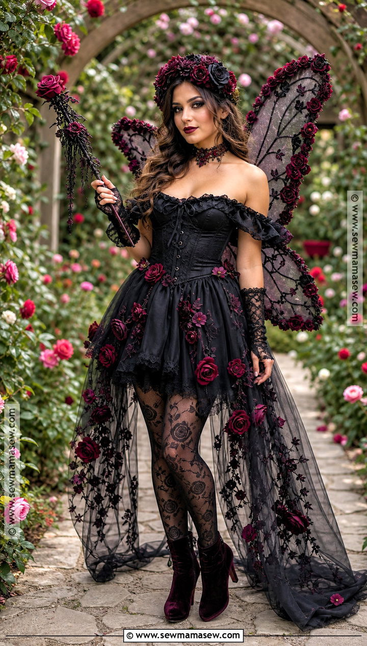 Gothic Rose Fairy Costume - 30 Gothic Fairy Costume Ideas