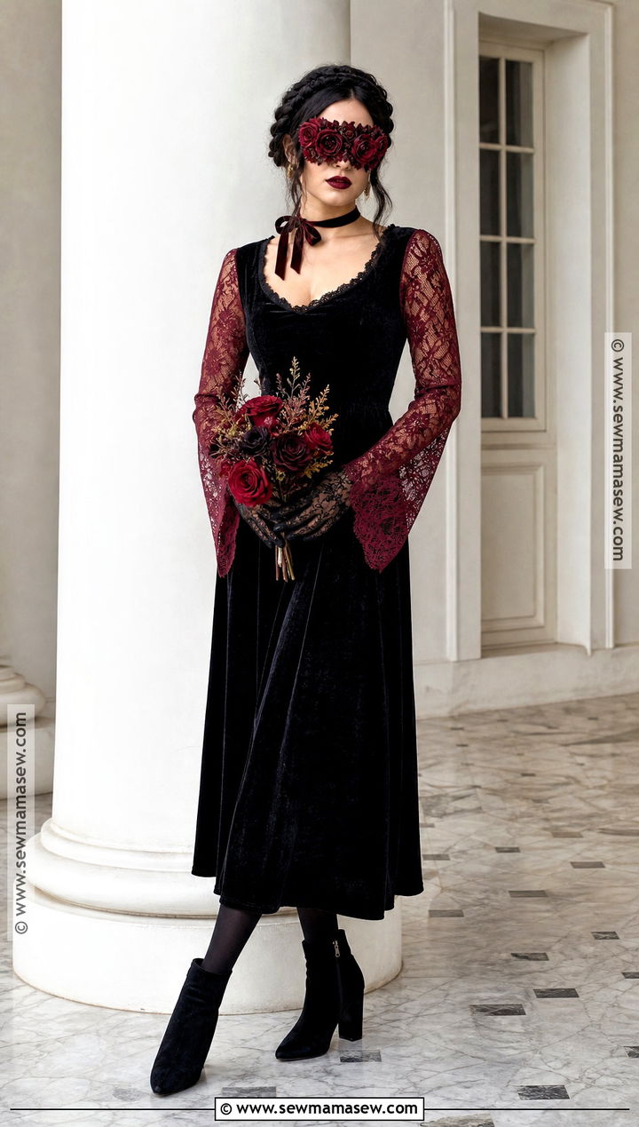 Gothic Rose Masquerade Costume - 35 masquerade halloween costumes