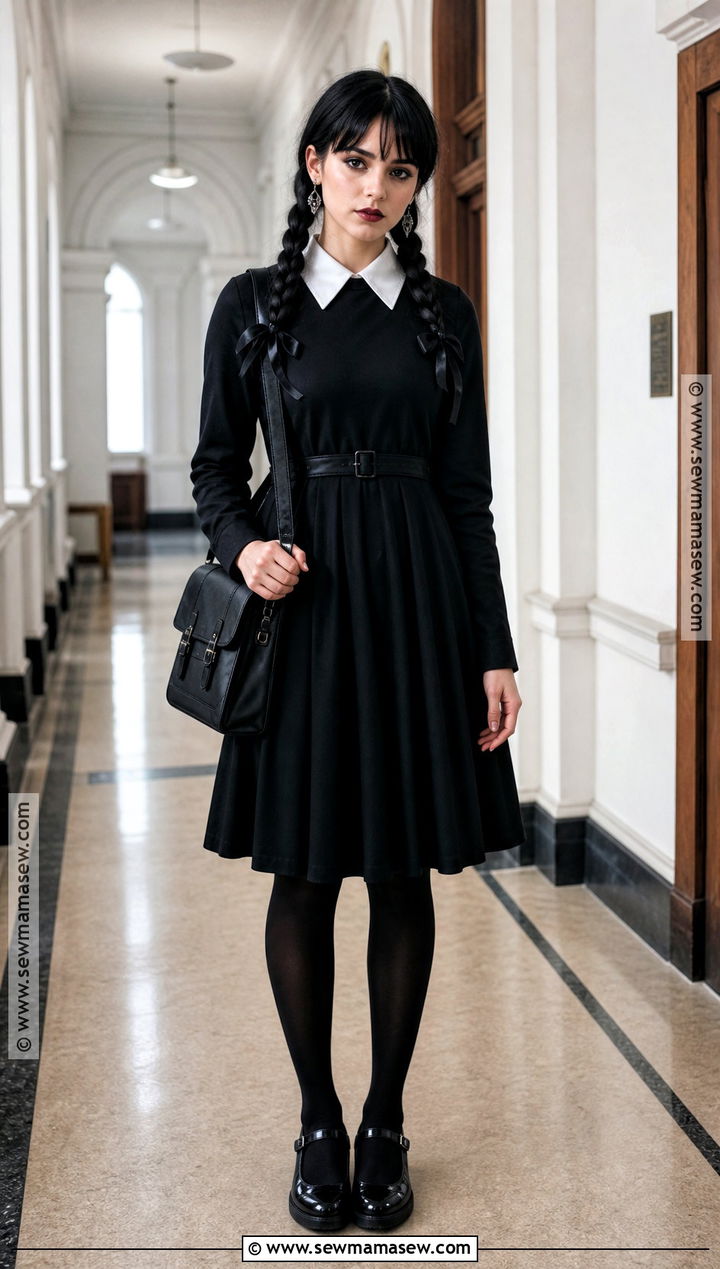 Gothic Schoolgirl Outfit - 30 Easy Halloween Outfits for Women