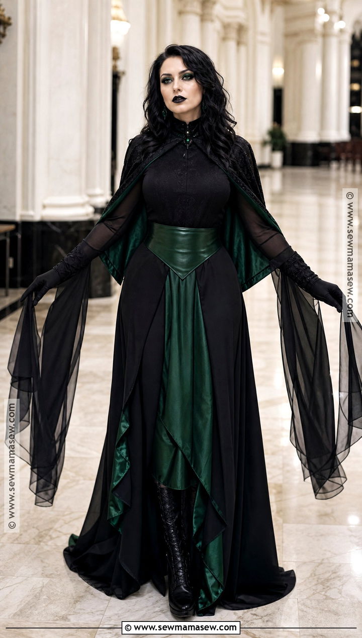 Gothic Shego Costume With Long Skirt - 45 shego costume ideas