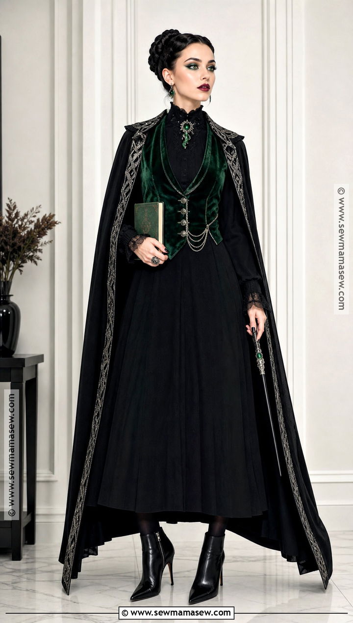 Gothic Slytherin Formal Costume - 30 slytherin costume ideas