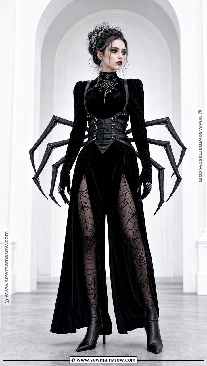 Gothic Spider Costume - 35 alt halloween costume ideas