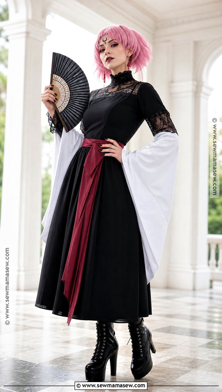 Gothic Sukuna Dress Costume - 30 sukuna costume ideas for females