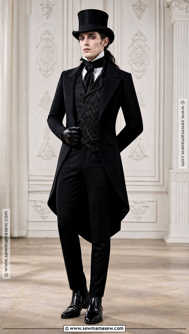 Gothic Tailcoat Victorian Vampire Outfit - 30 victorian vampire outfit male ideas