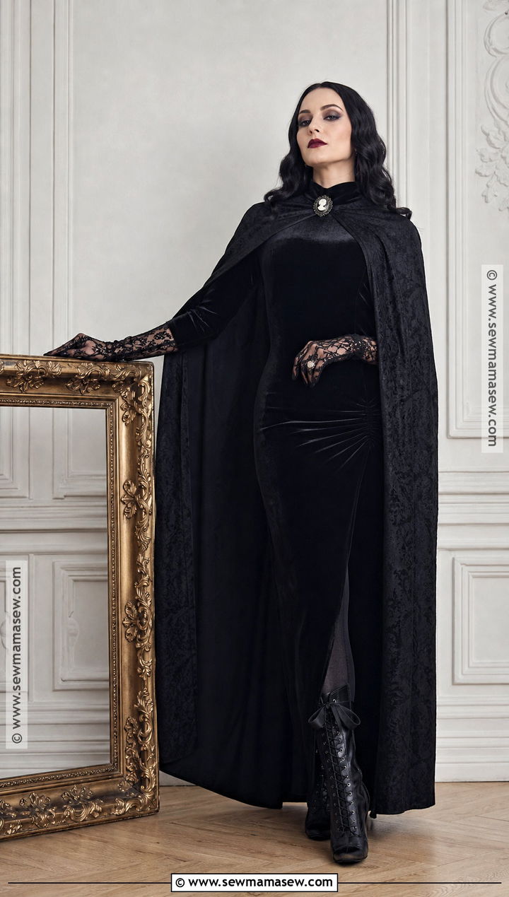 Gothic Vampire Costume - 35 Women In Black Costume Ideas