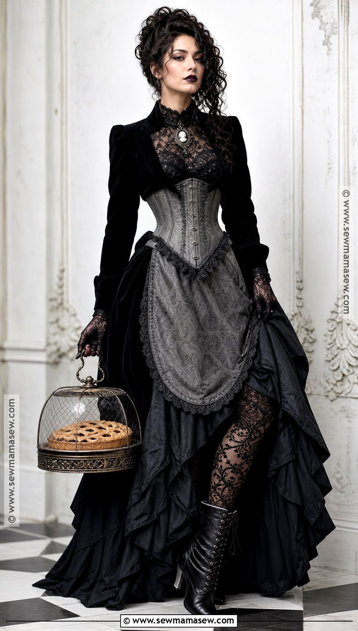 Gothic Victorian Mrs Lovett Costume - 30 mrs lovett costume ideas